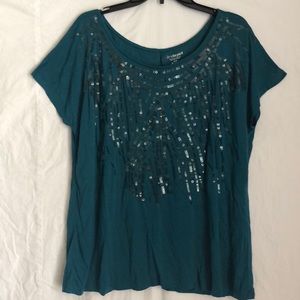 NWT Lane Bryant Teal T-shirt